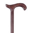 Medinė rudos spalvos lazdelė riesta rankena Spalva : Ruda