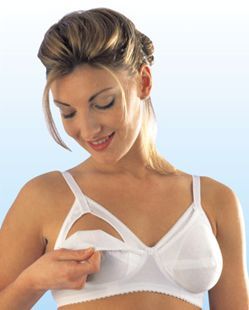 Liemenėlė maitinančioms su 3 kaušelių dydžių reguliavimo pozicijomis Spalva : Balta