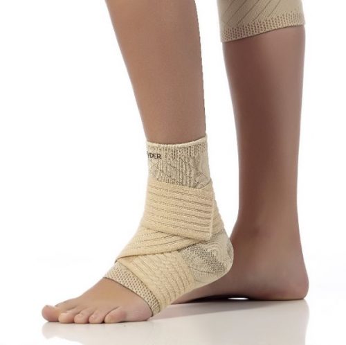 Elastinis čiurnos įtvaras su silikoniniu paminkštinimu  (Teyder 250, 251 Gold)  251 – Kairės kojos, 250 – Dešinės kojos