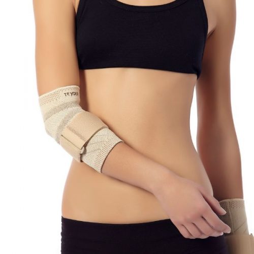 Elastinis alkūnės įtvaras epikondilito gydymui (Teyder 210CD Gold)