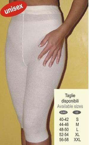 Angoriniai šildantys apatiniai šortai žemiau kelių Spalva : Balta