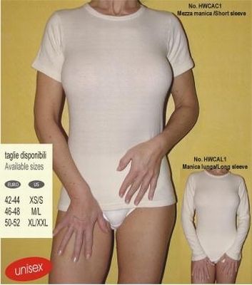 Angoriniai šildantys marškinėliai ilgom rankovėm Spalva : Balta