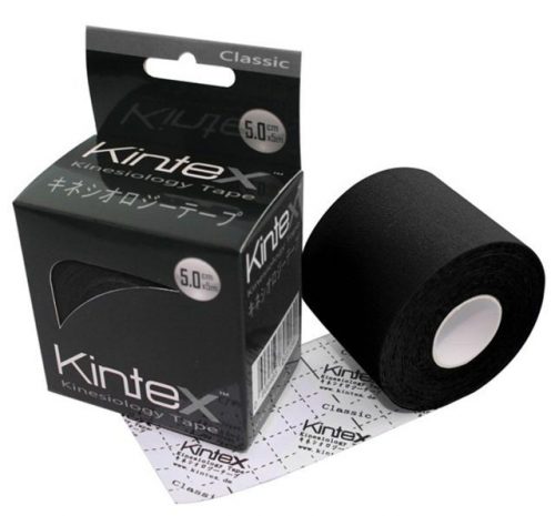Kineziologinis teipas Kintex Classic 5cm x 5m. Spalva : Juoda