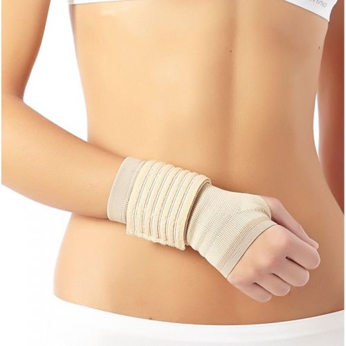 Sutvirtintas riešo įtvaras su papildomu įtvirtinimu (Eco elastic)