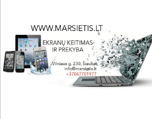 Sudužusių ekranų keitimas GREITAI, PIGIAI IR KOKYBIŠKAI