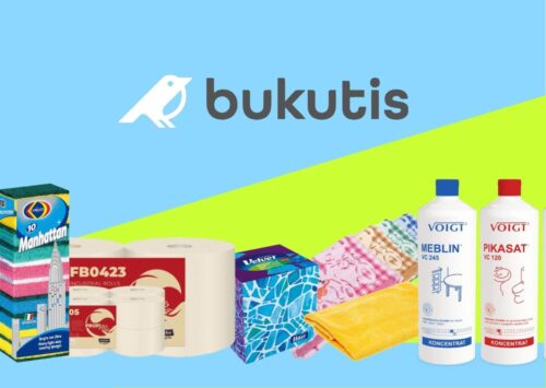 Higienos priemonėmis, švaros ir valymo reikmenys namams, įmonėms, maitinimo įstaigoms ir viešbučiams