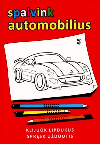 “Spalvink automobilius”, nuo 5 metų