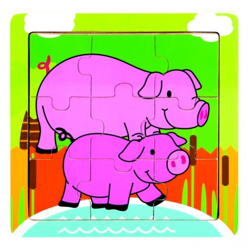 Dėlionė " Paršiukai" , 18 mėn.