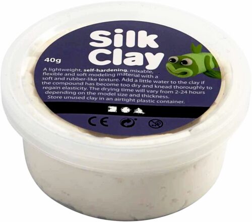 Šilkinis baltas modelinas, nuo 3 metų