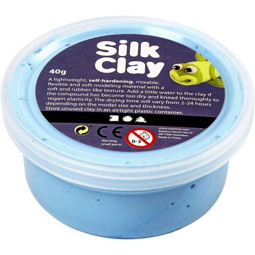 Šilkinis šviesiai mėlynas modelinas, nuo 3 metų