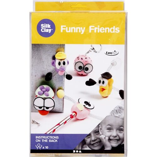 Šilkinio modelino rinkinys “Funny friends”, nuo 3 metų