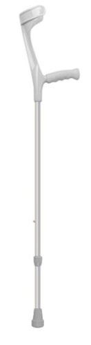 Ramentas – alkūninis, atviro tipo, minkšta rankena.   Spalva : Pilka