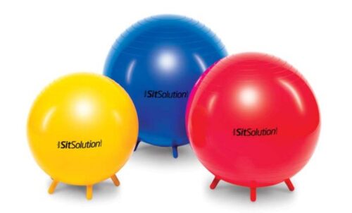 Kamuolys sėdėjimui ir mankštai " Sitsolution Standart" Ø55cm. Blizgaus paviršiaus.  Spalva : Raudona