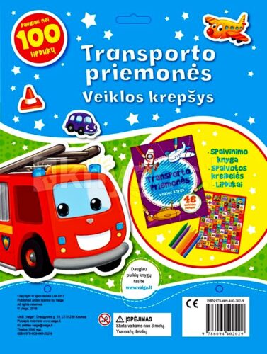 “Transporto priemonės. Veiklos krepšys”, nuo 3 metų