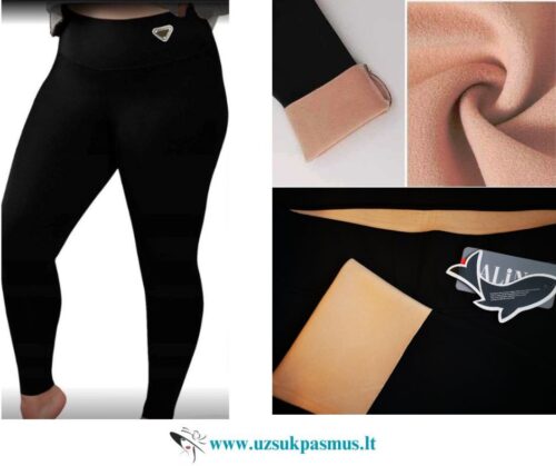 Tamprės – kelnės ALINA apkūnioms (šiltintos)