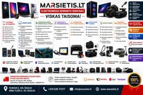 – DAUGIAUSIA REMONTO DARBŲ ATLIEKANTIS SERVISAS, taisykla