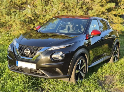 Nissan Juke F16 DIG-T 114 AG 7DCT Tekna 50 610 km vasarinių/žieminių ratų ir 2 raktai komplektai 360